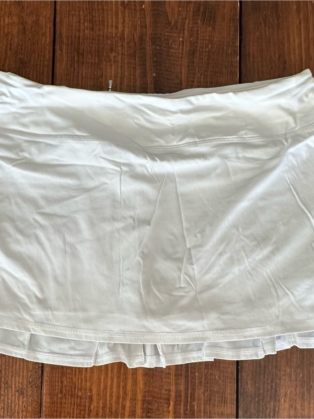lululemon athletica White Ruffle Hem Skort